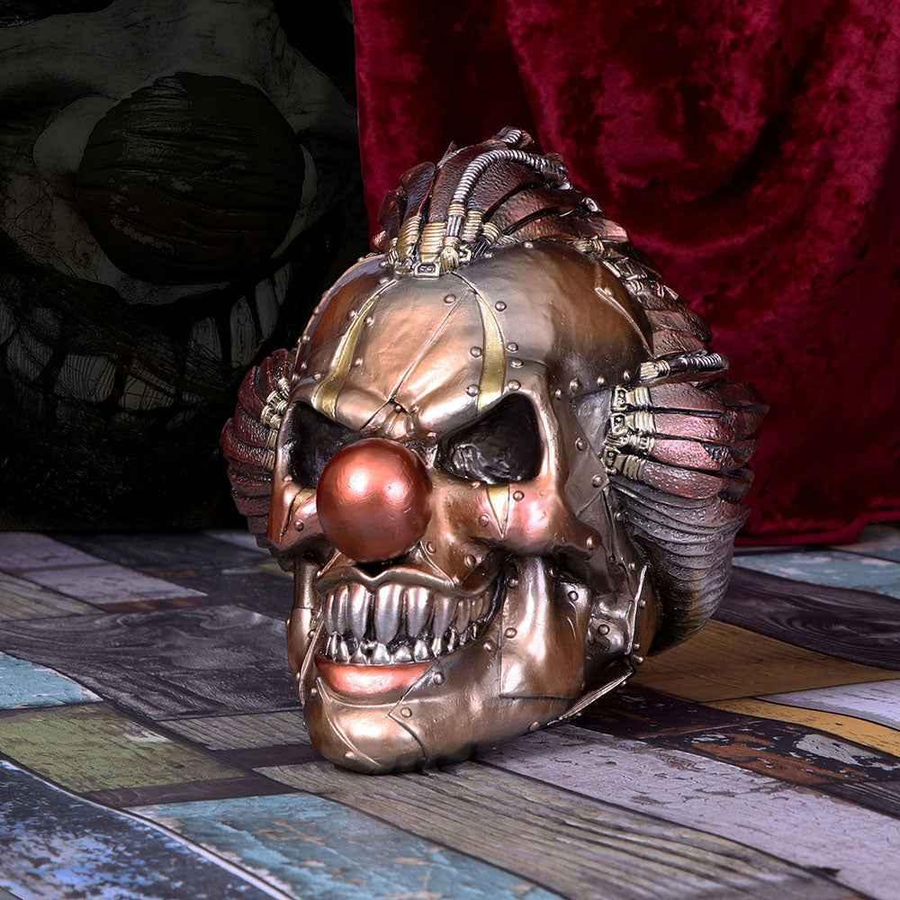 Mechanical Laughter Horror Steampunk Clown Skull Ornament 18CM - Home Decor