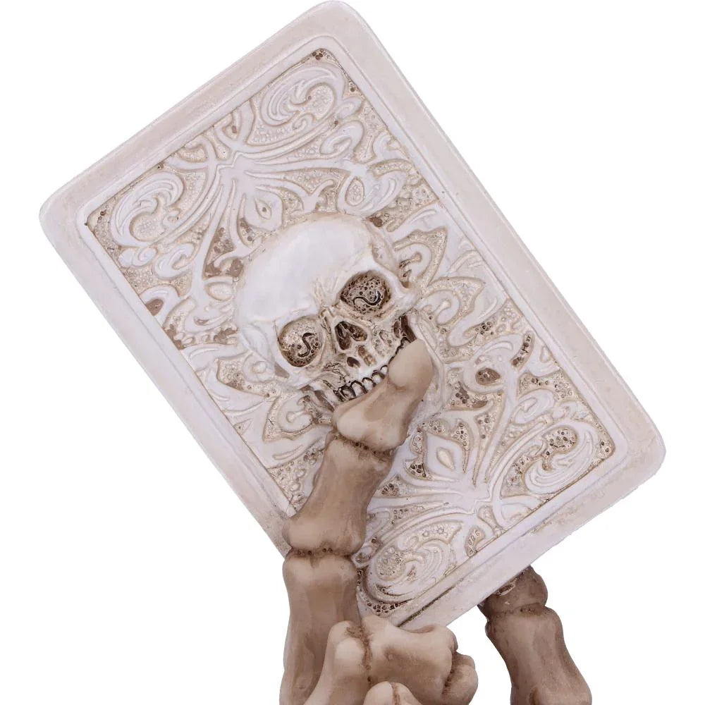 Ace of Spades Skeletal Hand Figurine | Gothic Macabre Decor | Nemesis Now