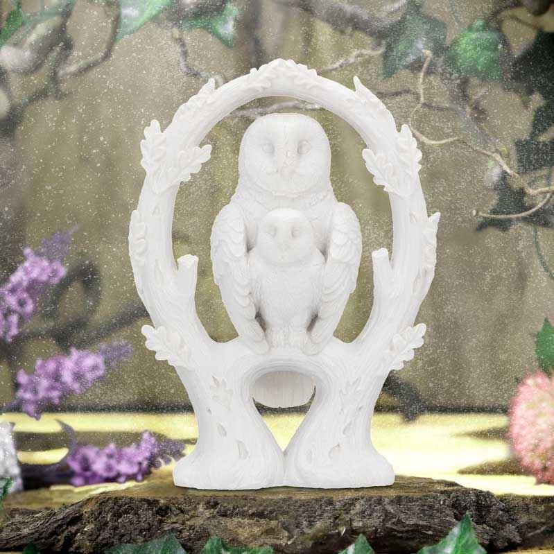 NEMESIS NOW - EMBRACE - WHITE OWL 10.9cm FIGURINE ORNAMENT - 