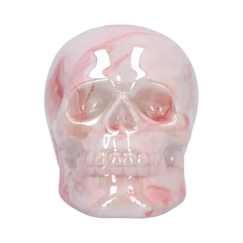 Marbellum Pink Marble Skull 7cm - Unique Gothic Decor - Home Decor