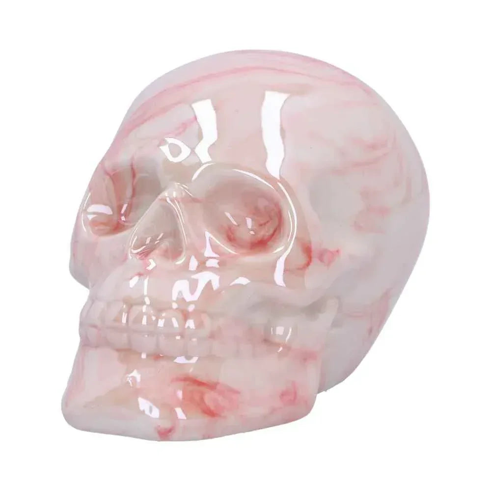 Marbellum Pink Marble Skull 7cm - Unique Gothic Decor - Home Decor