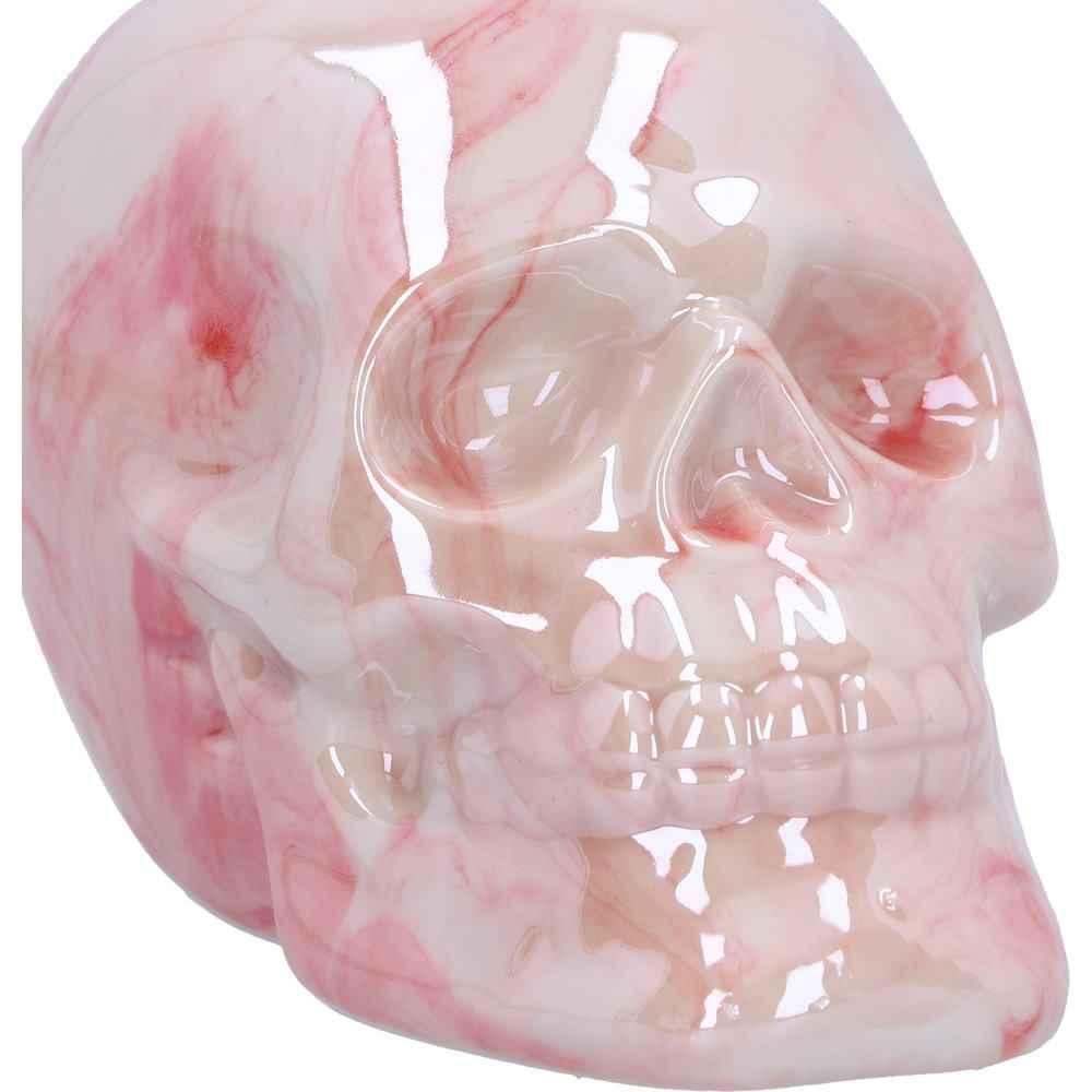 Marbellum Pink Marble Skull 7cm - Unique Gothic Decor - Home Decor