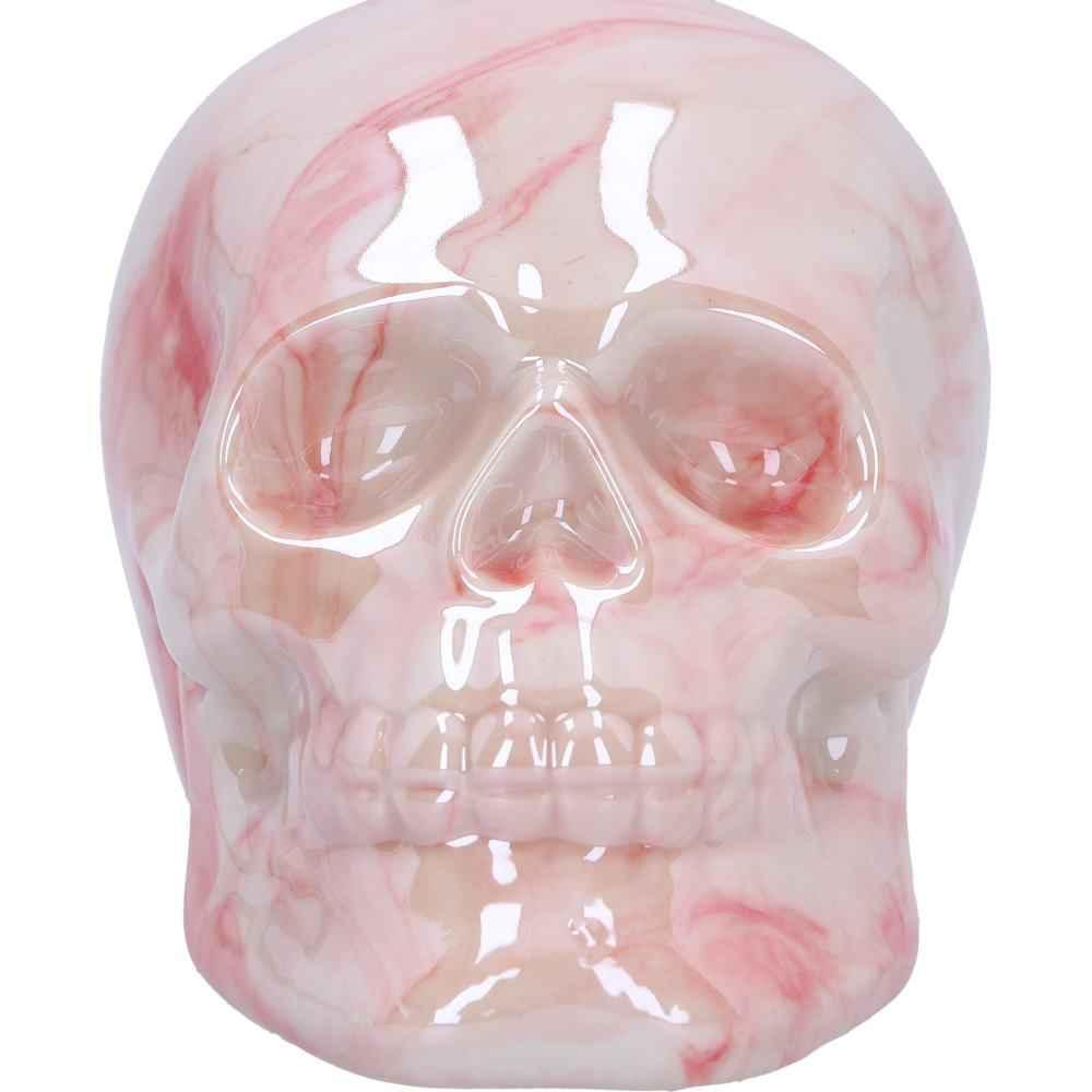 Marbellum Pink Marble Skull 7cm - Unique Gothic Decor - Home Decor